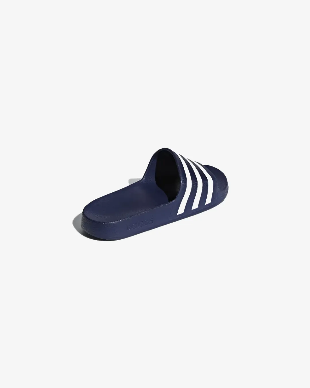 Adidas Adilette Aqua Slides In Dark Blue And Cloud White