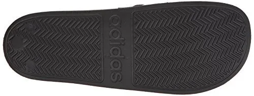 adidas Men's Adilette Shower Slides, Black/White/White, 11