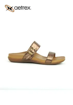 Aetrex Women Mimi Sandal Bronze