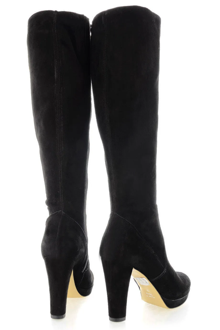 BARBARA BUCCI CHIARA Black Suede Boots