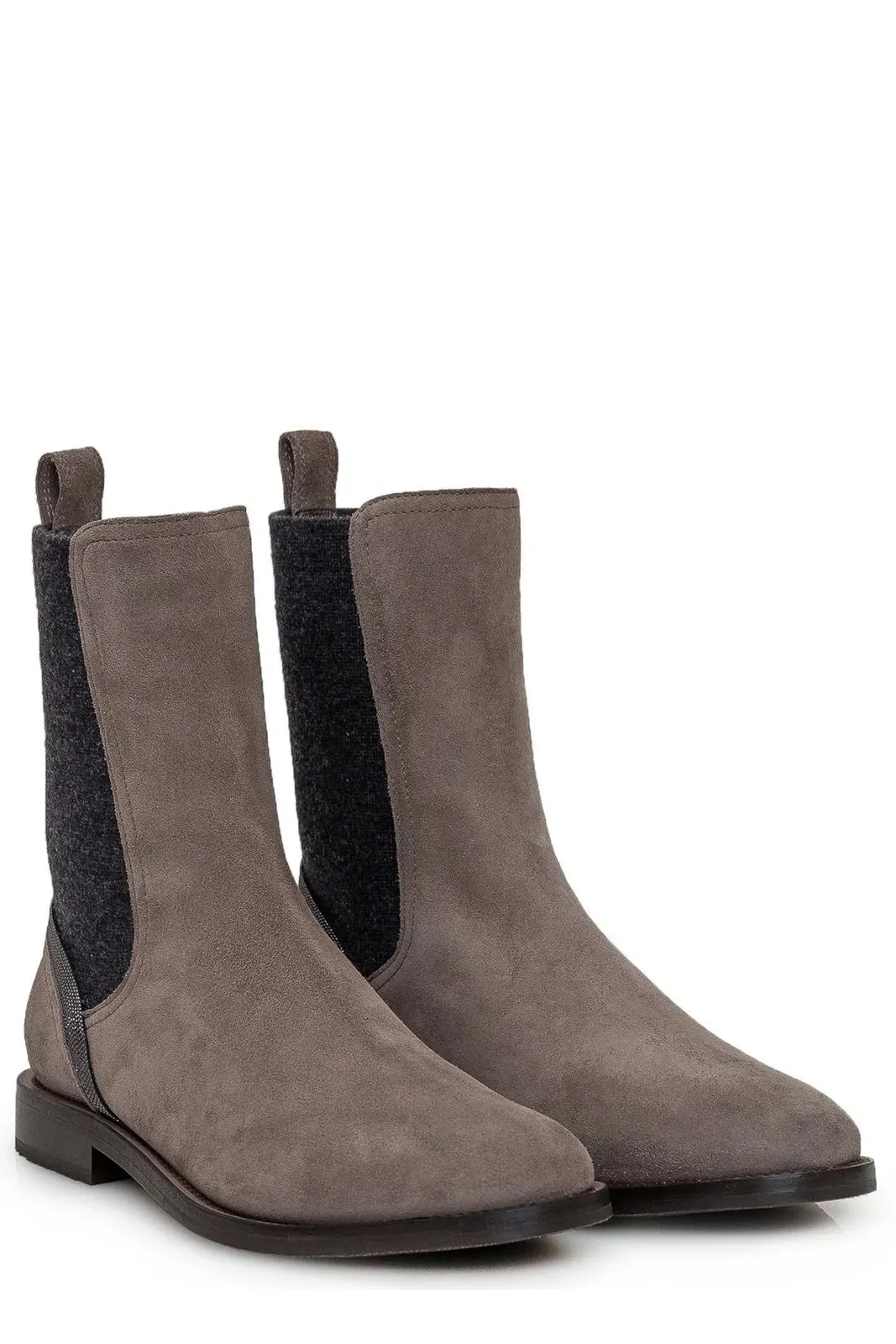 BRUNELLO CUCINELLI MONILI SUEDE CHELSEA BOOTS