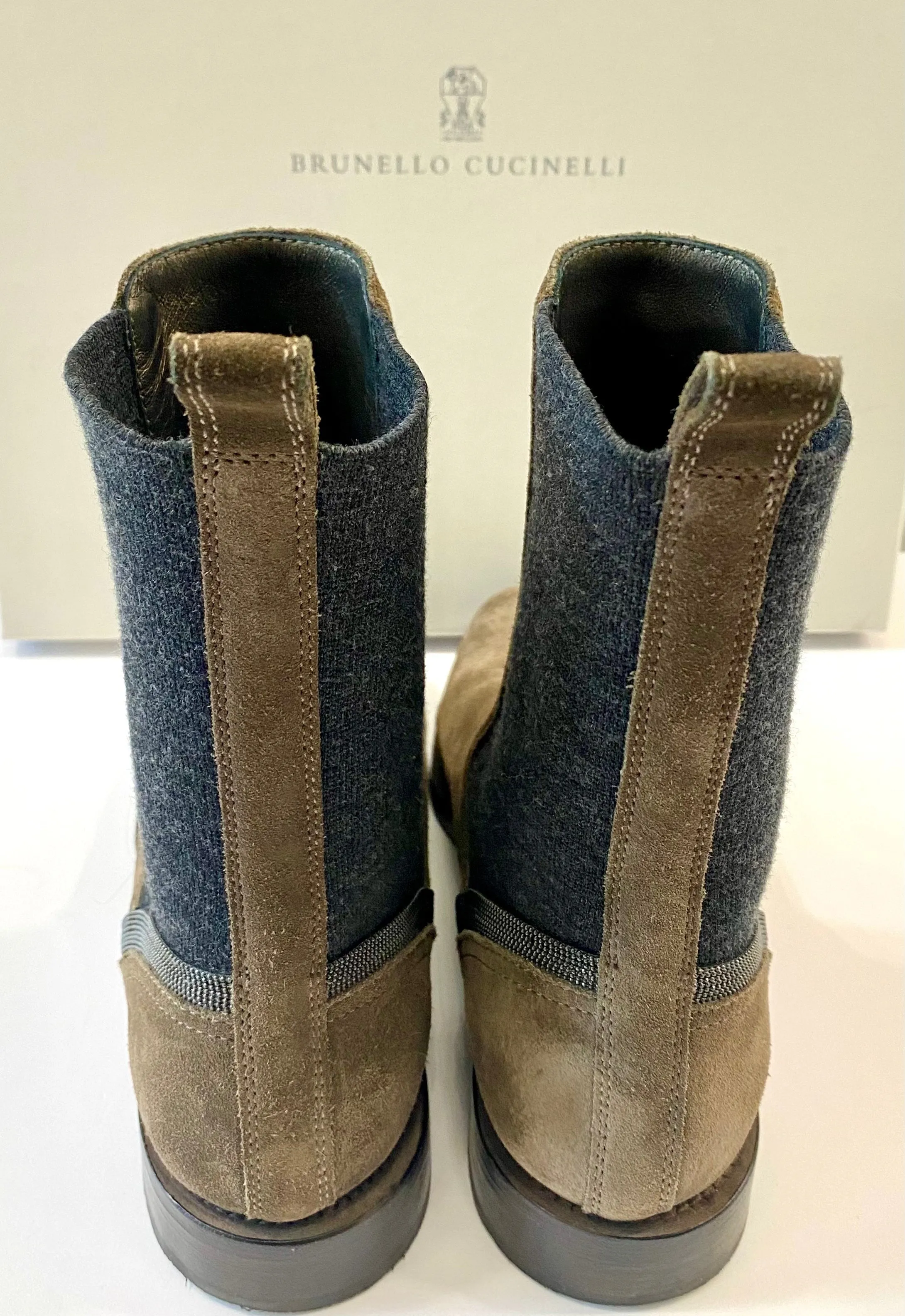 BRUNELLO CUCINELLI MONILI SUEDE CHELSEA BOOTS