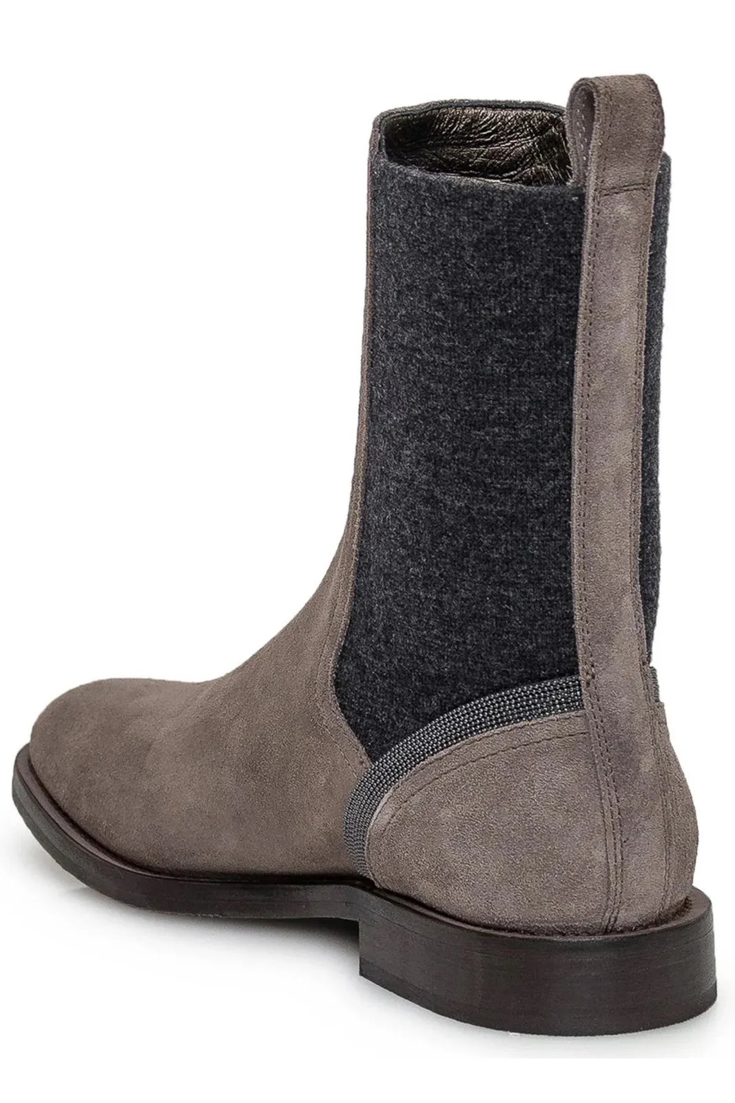 BRUNELLO CUCINELLI MONILI SUEDE CHELSEA BOOTS