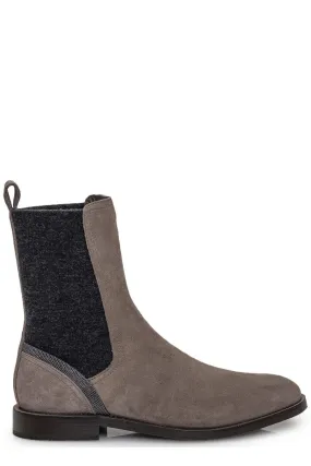 BRUNELLO CUCINELLI MONILI SUEDE CHELSEA BOOTS