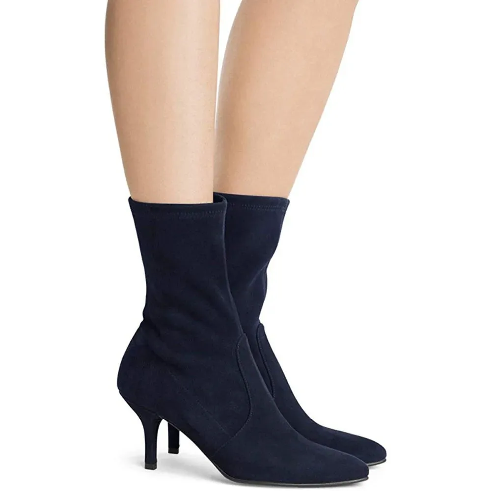 Cecillia Stretch Ankle Sock Boots - 3 Colors