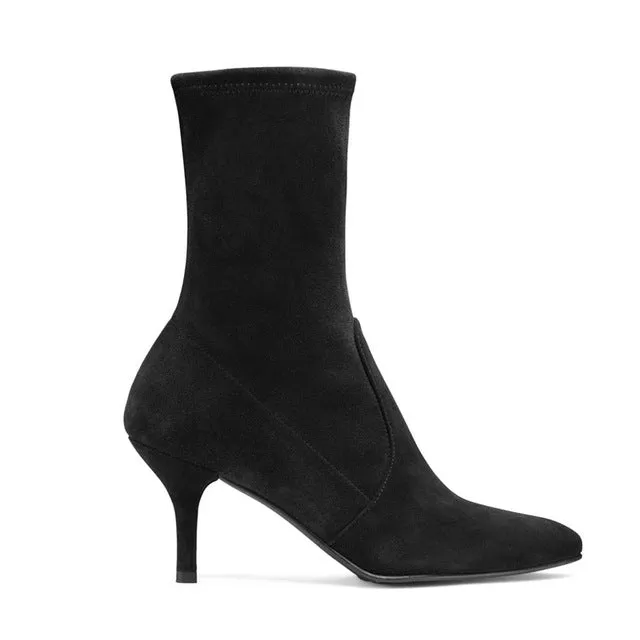 Cecillia Stretch Ankle Sock Boots - 3 Colors