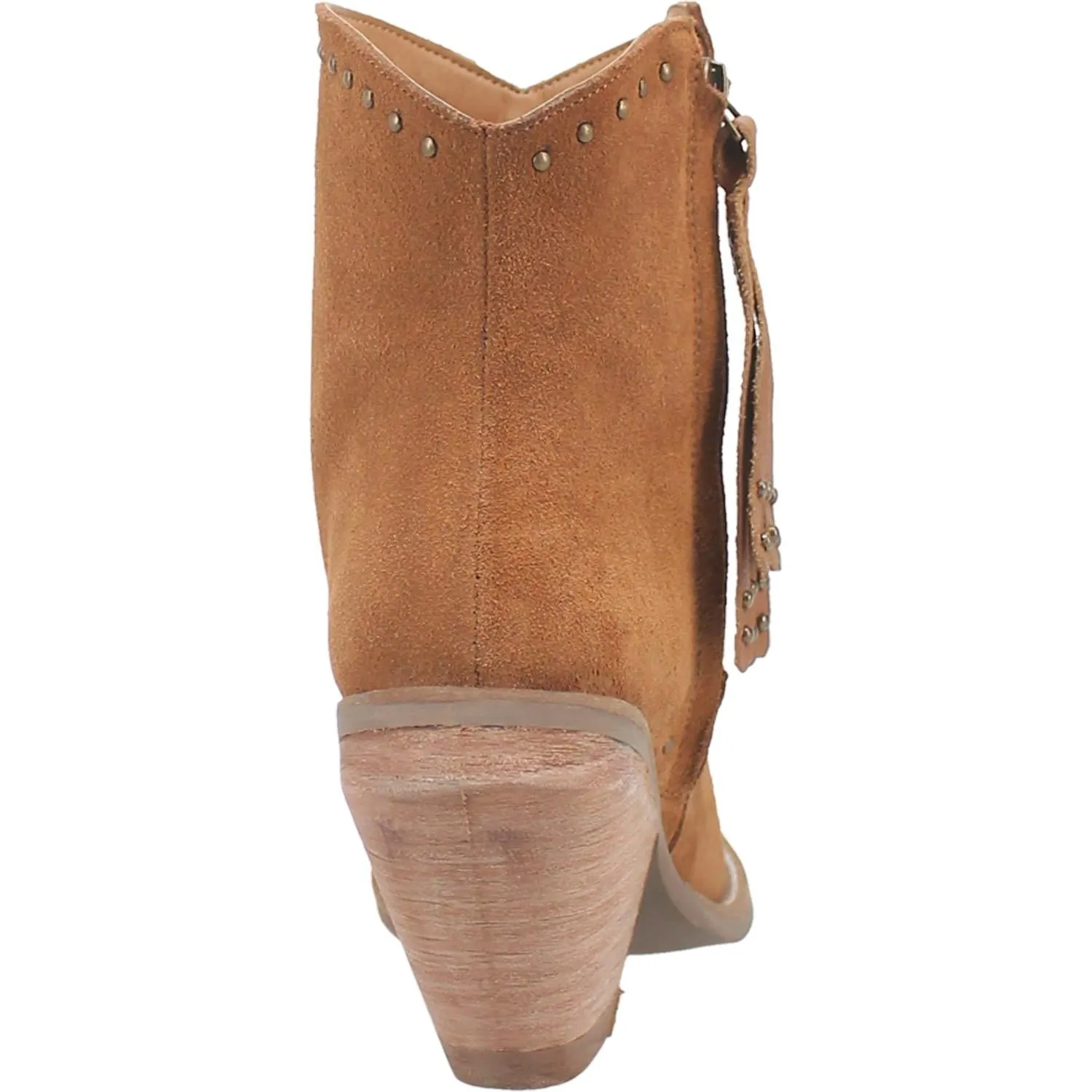 Classy N' Sassy Studded Camel Suede Booties (DS)