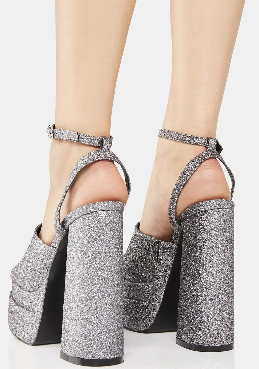 Disco Feelings Platform Heels