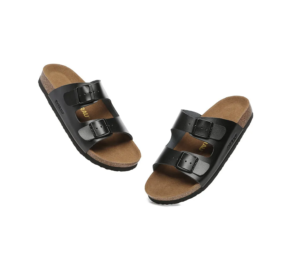 EVERAU® Adjustable Strap Embossed Summer Beach Mick Sandal Slides