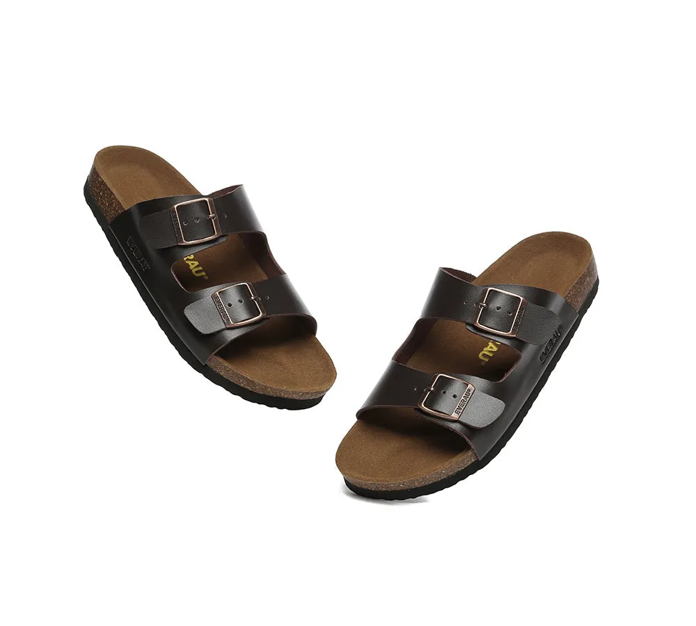 EVERAU® Adjustable Strap Embossed Summer Beach Mick Sandal Slides