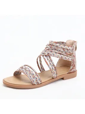 Flat-bottomed Cross-band Bohemian Beach Sandals