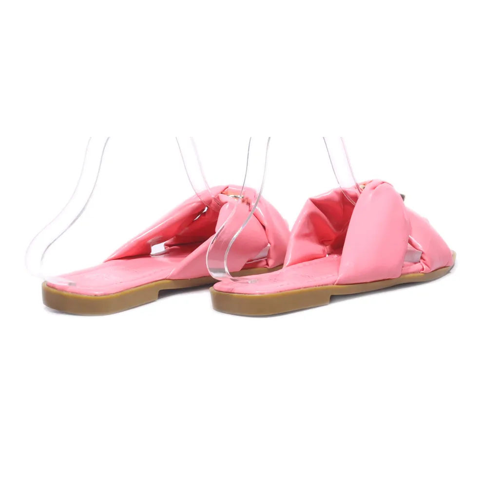 G. C. Shoes Flat Sandals Leather Pink Colour For Women