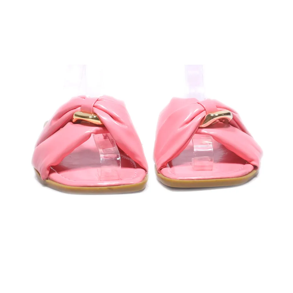 G. C. Shoes Flat Sandals Leather Pink Colour For Women