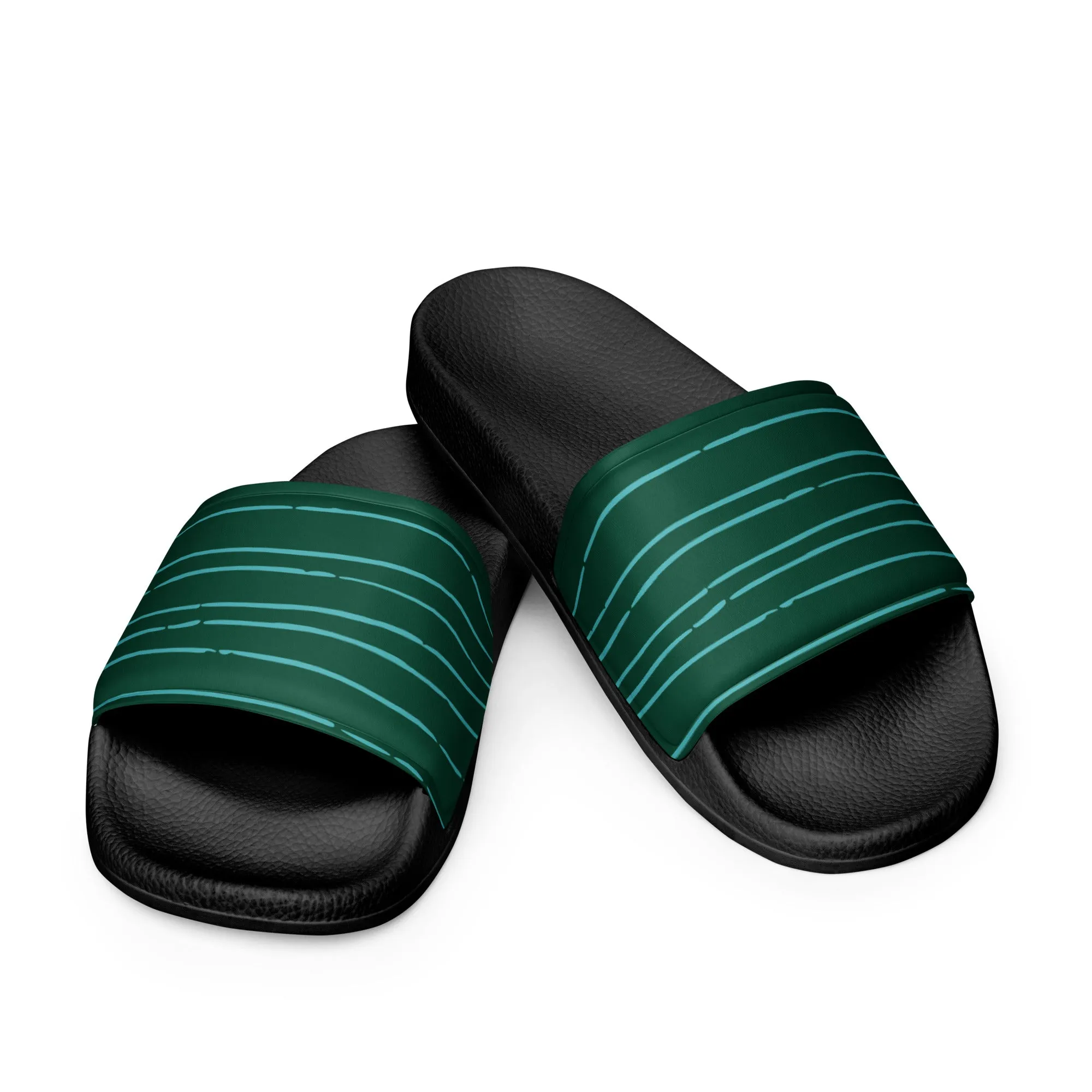 Green Lines Women's slides