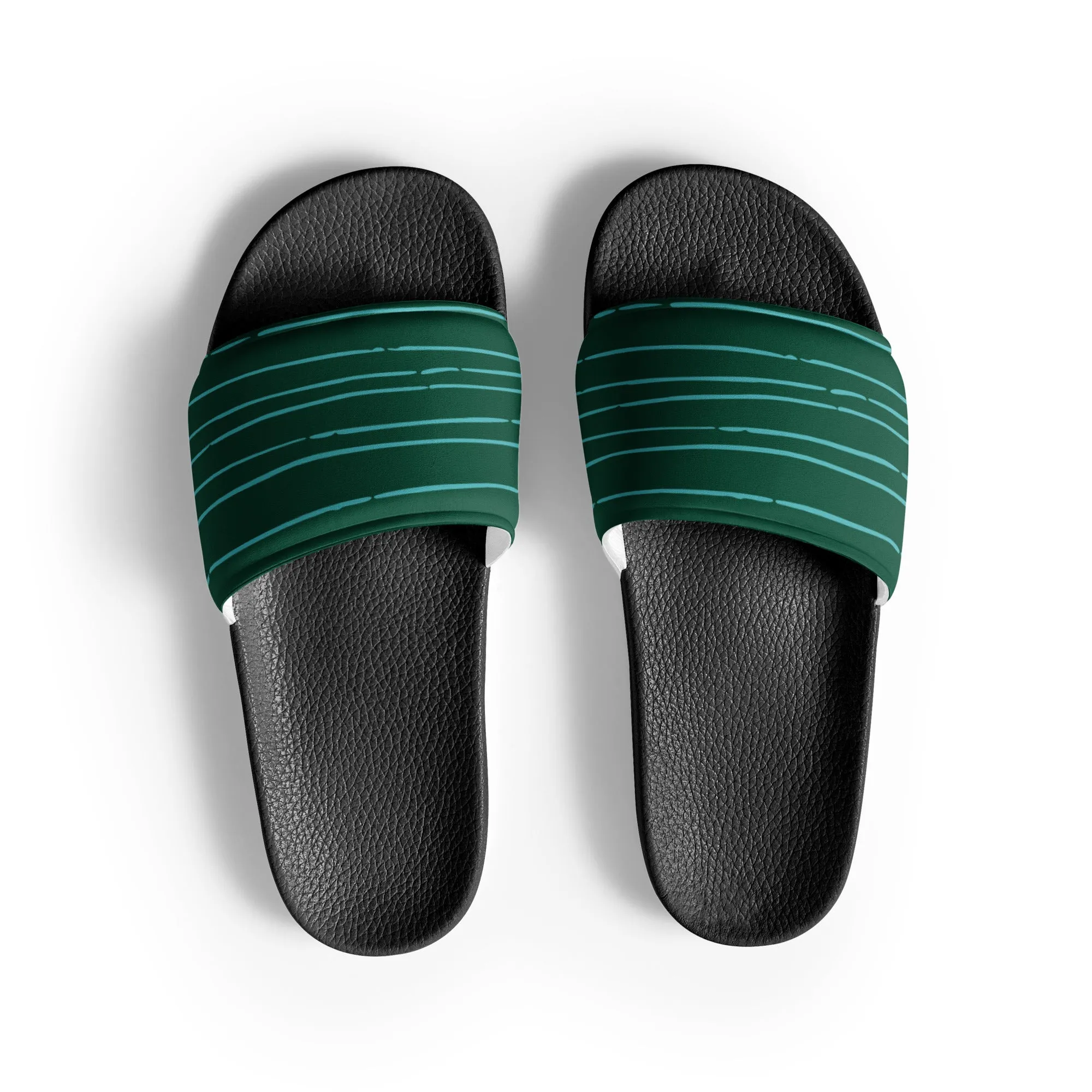 Green Lines Women's slides