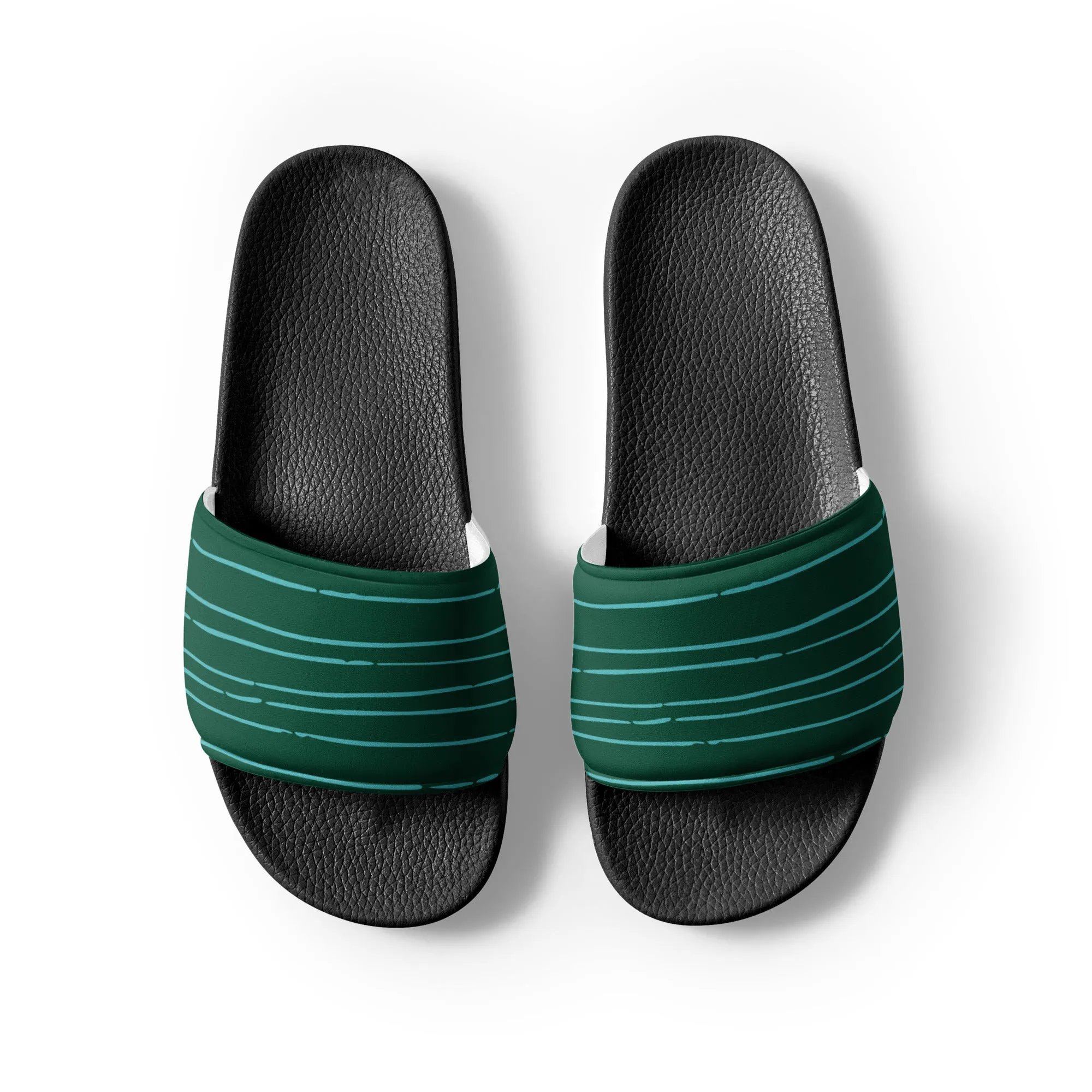 Green Lines Women's slides