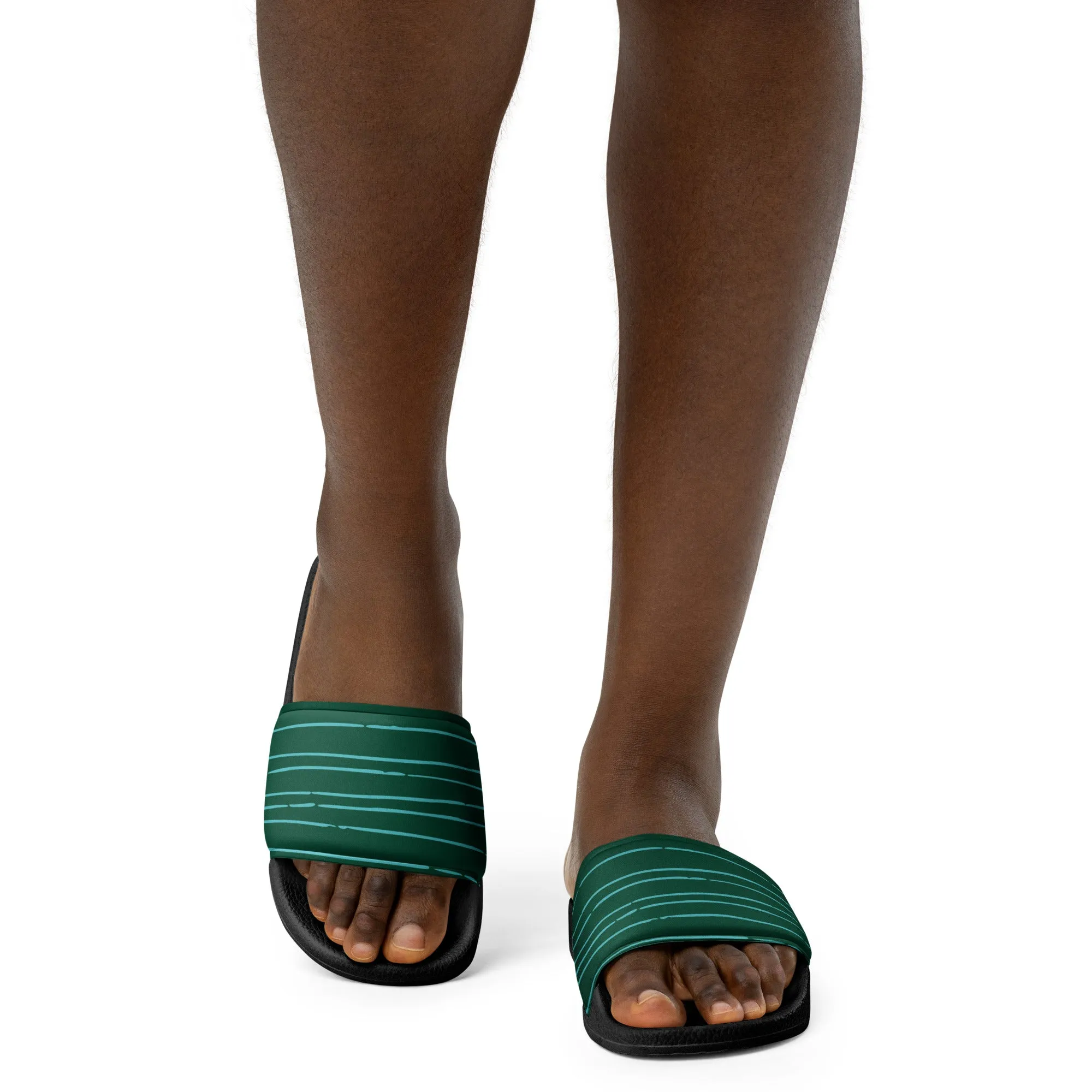 Green Lines Women's slides