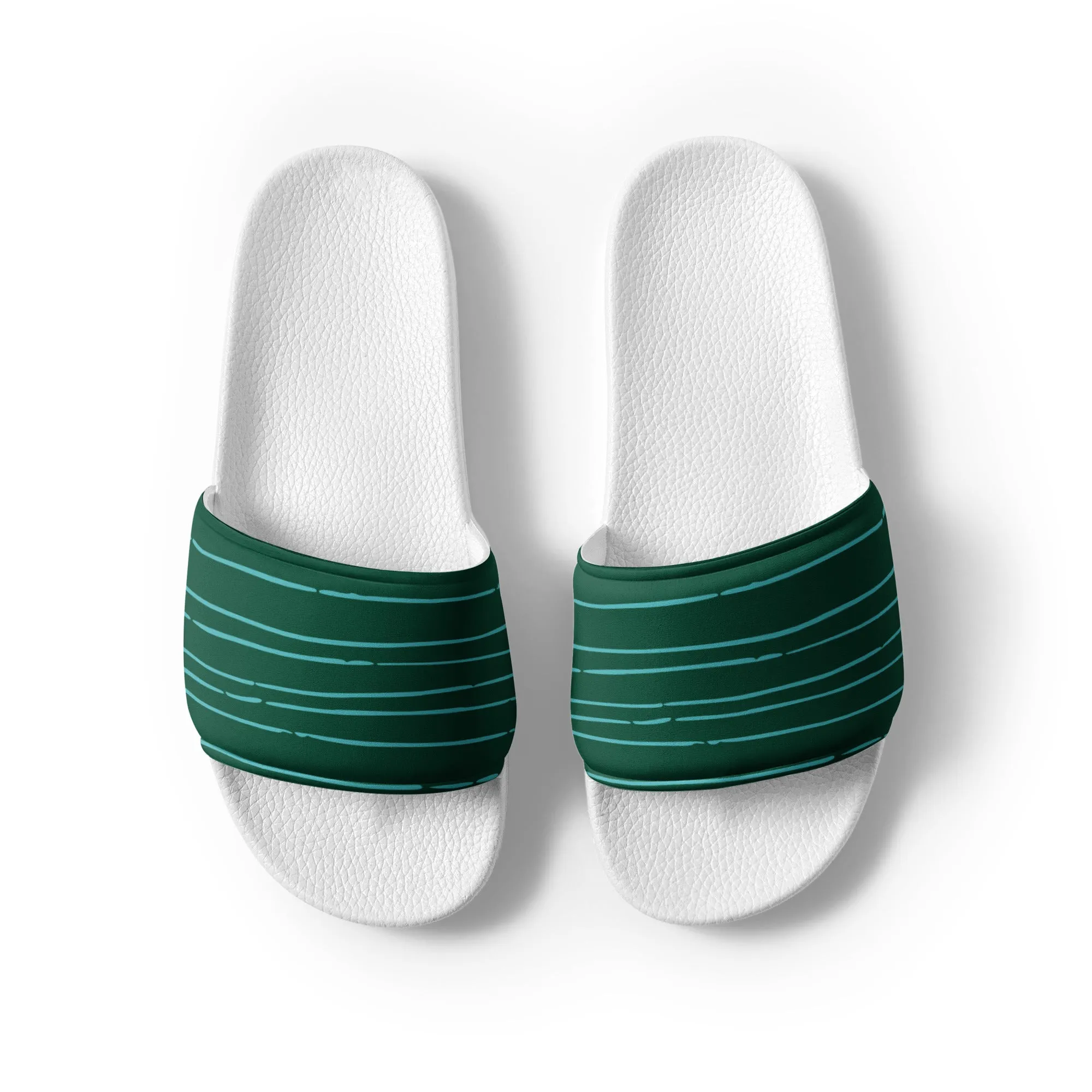 Green Lines Women's slides