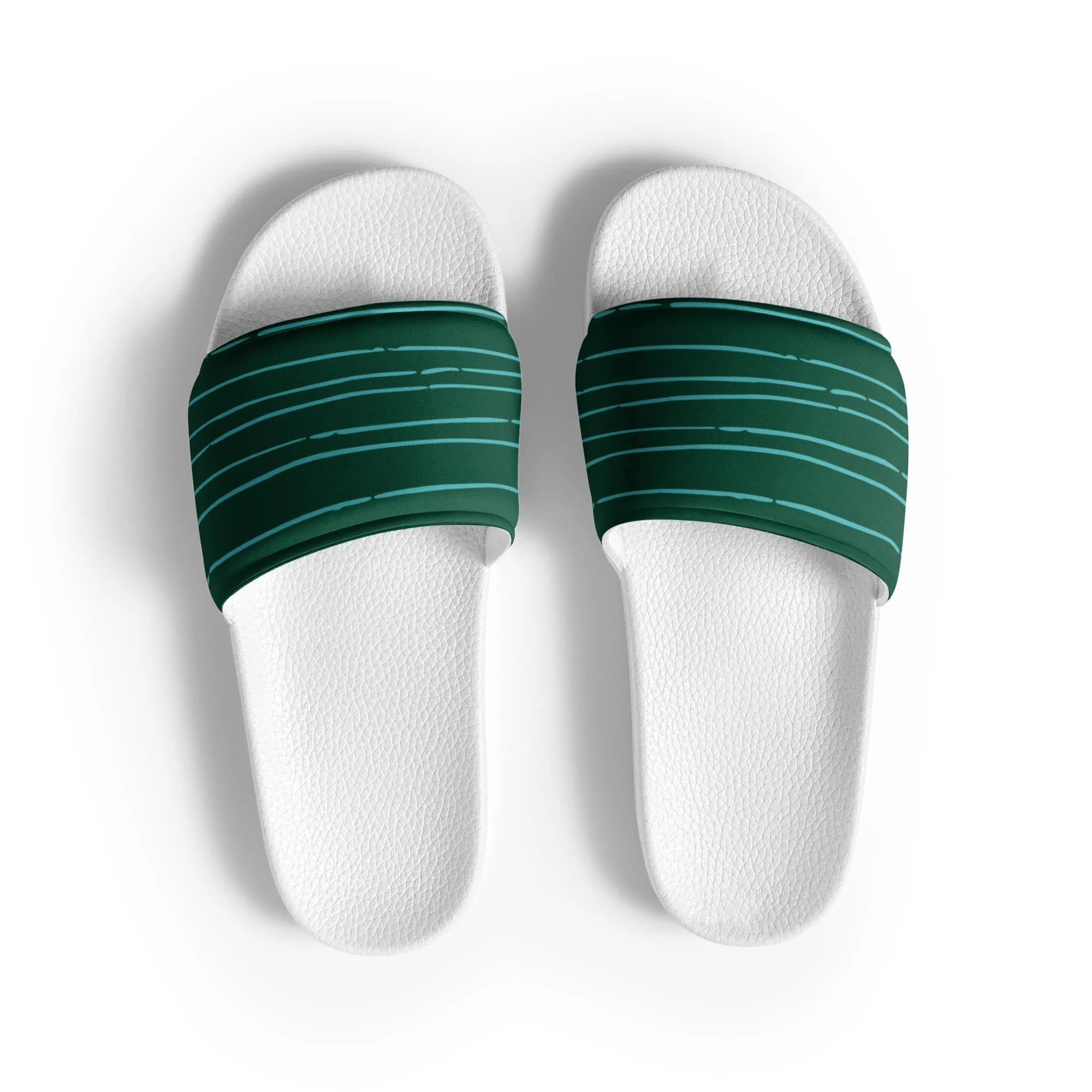 Green Lines Women's slides