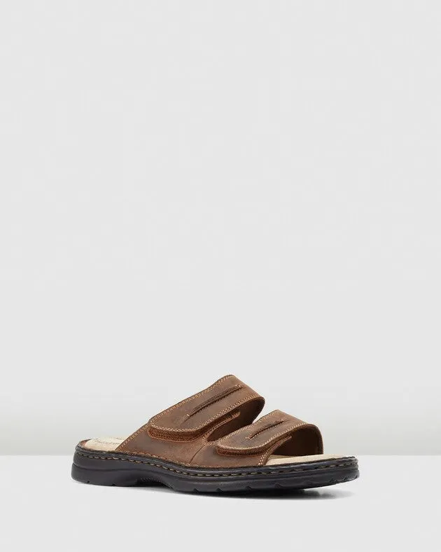 HUSH PUPPIES SLIDER - BROWN