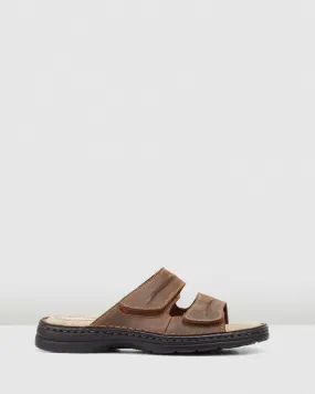 HUSH PUPPIES SLIDER - BROWN