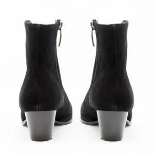 Jane Galland Black Suede Ankle Boots