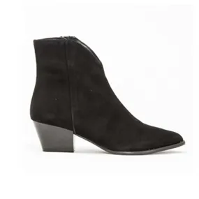 Jane Galland Black Suede Ankle Boots