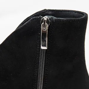 Jane Galland Black Suede Ankle Boots