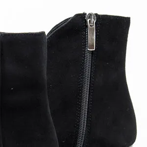 Jane Galland Black Suede Ankle Boots