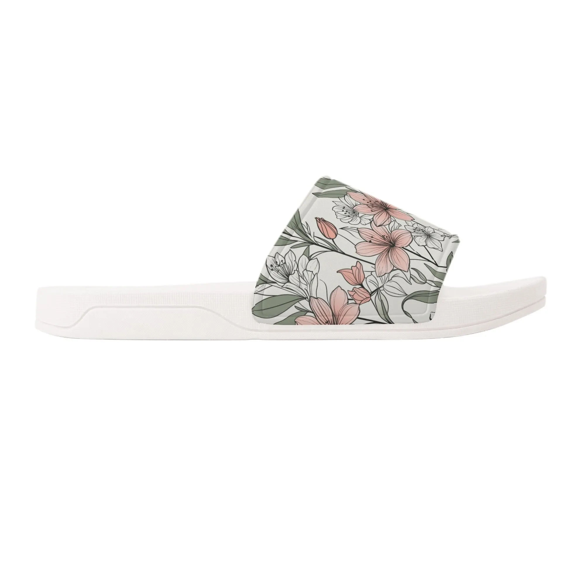 Japan Floral Mens Slide Sandals