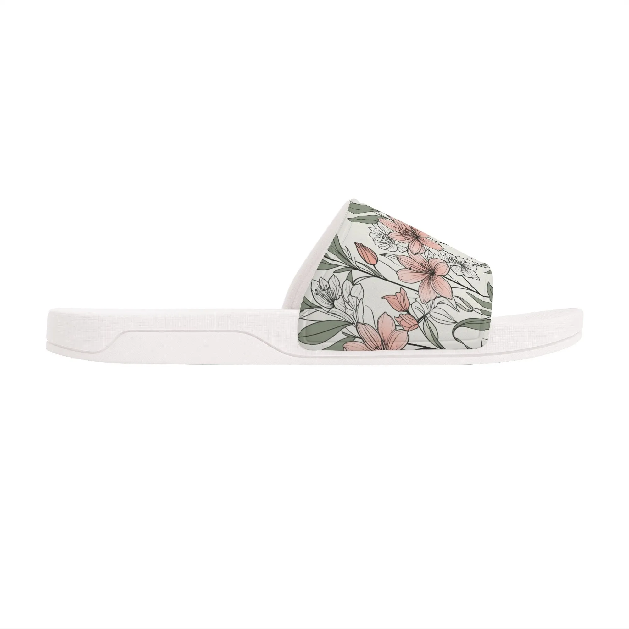 Japan Floral Mens Slide Sandals