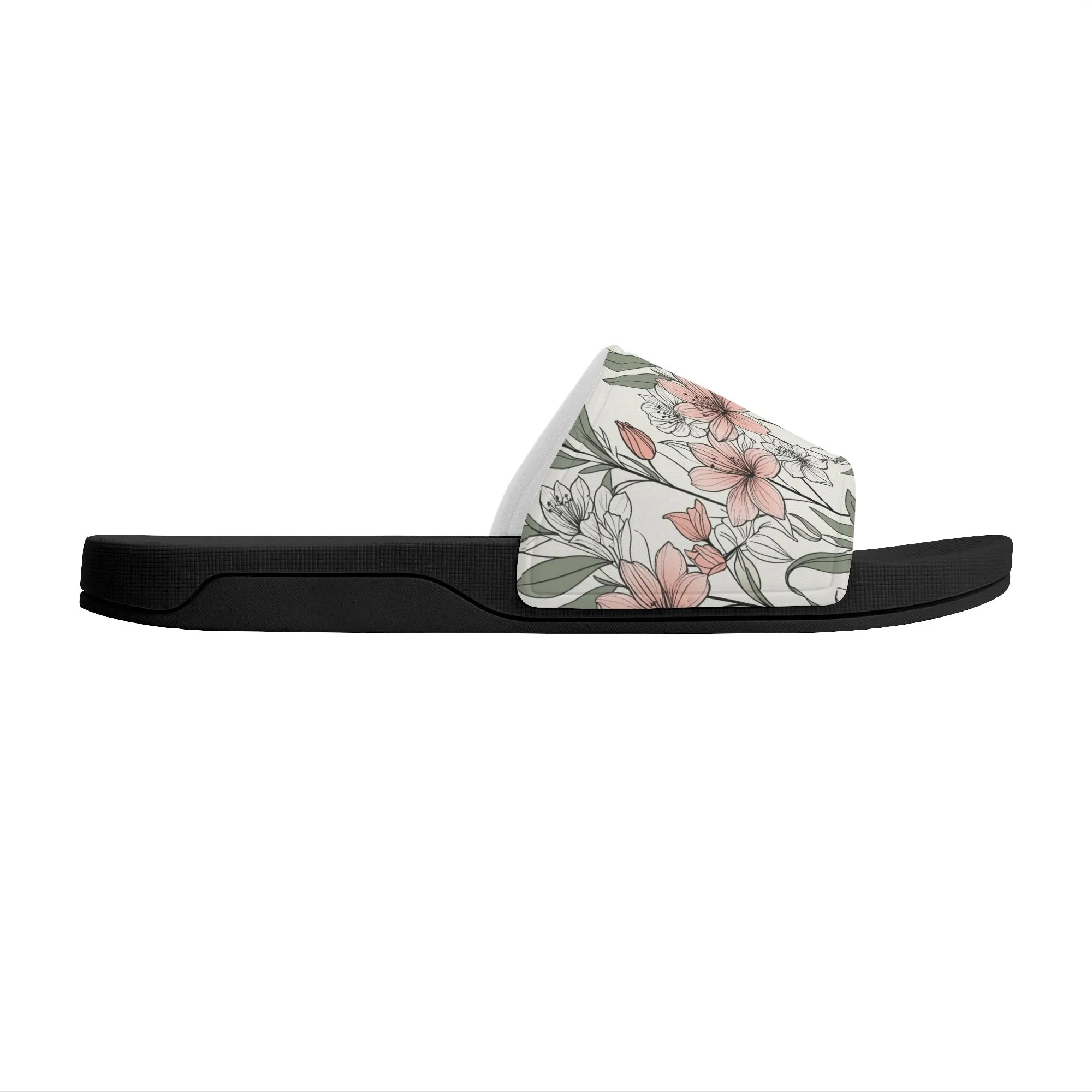 Japan Floral Mens Slide Sandals