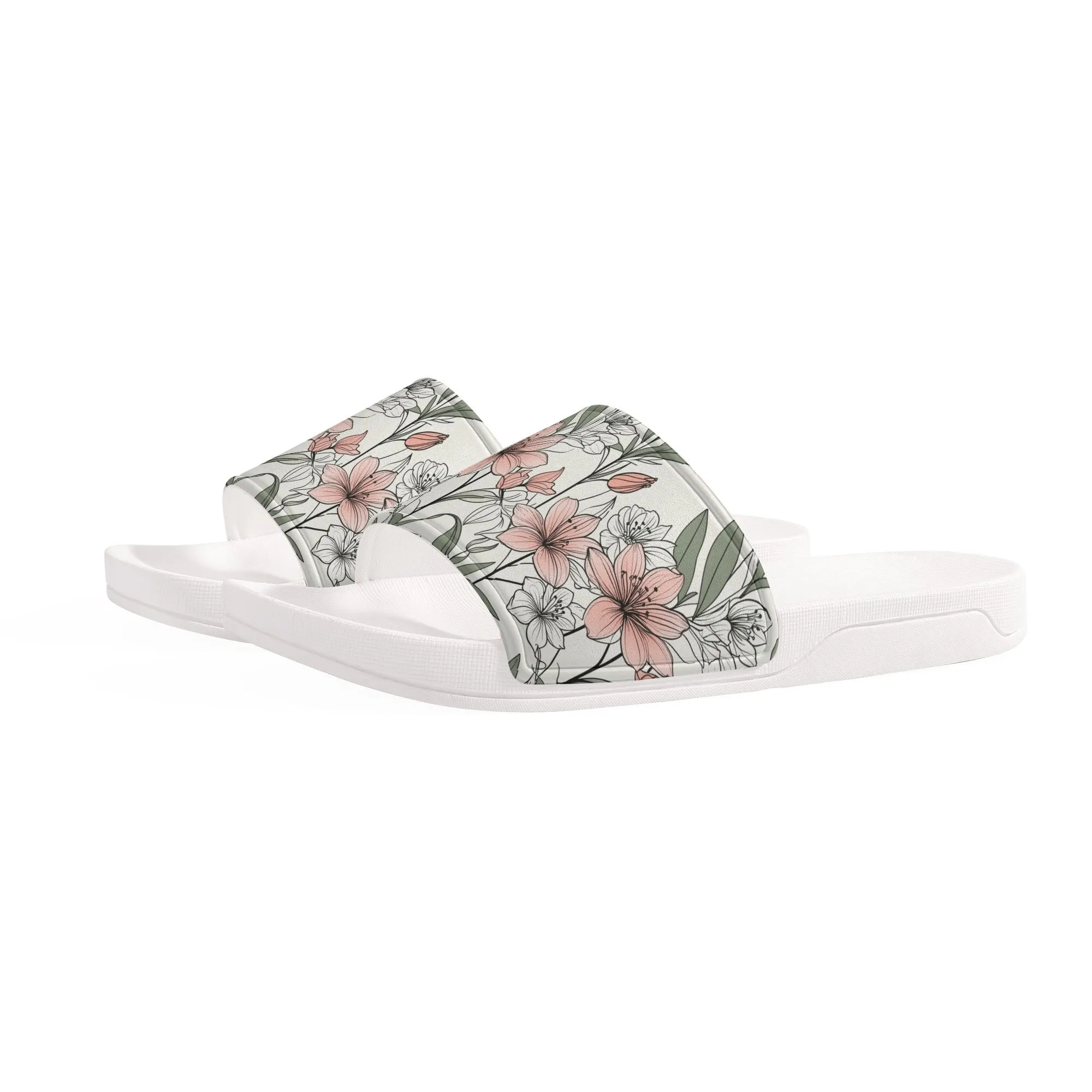 Japan Floral Mens Slide Sandals