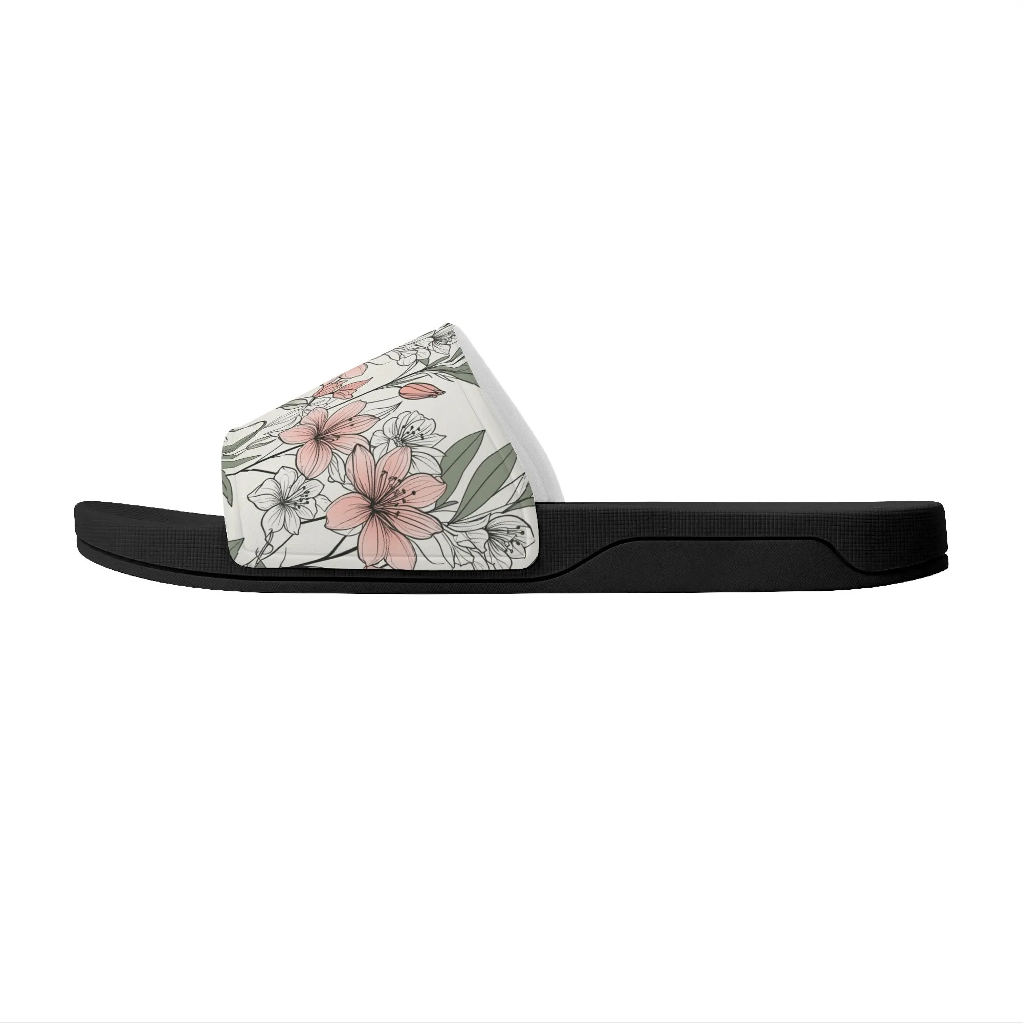 Japan Floral Mens Slide Sandals