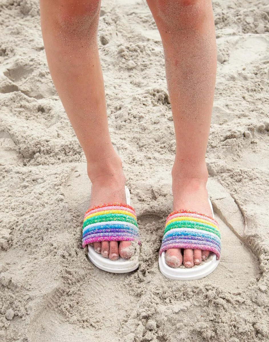 LOL Glitter Rainbow Slides