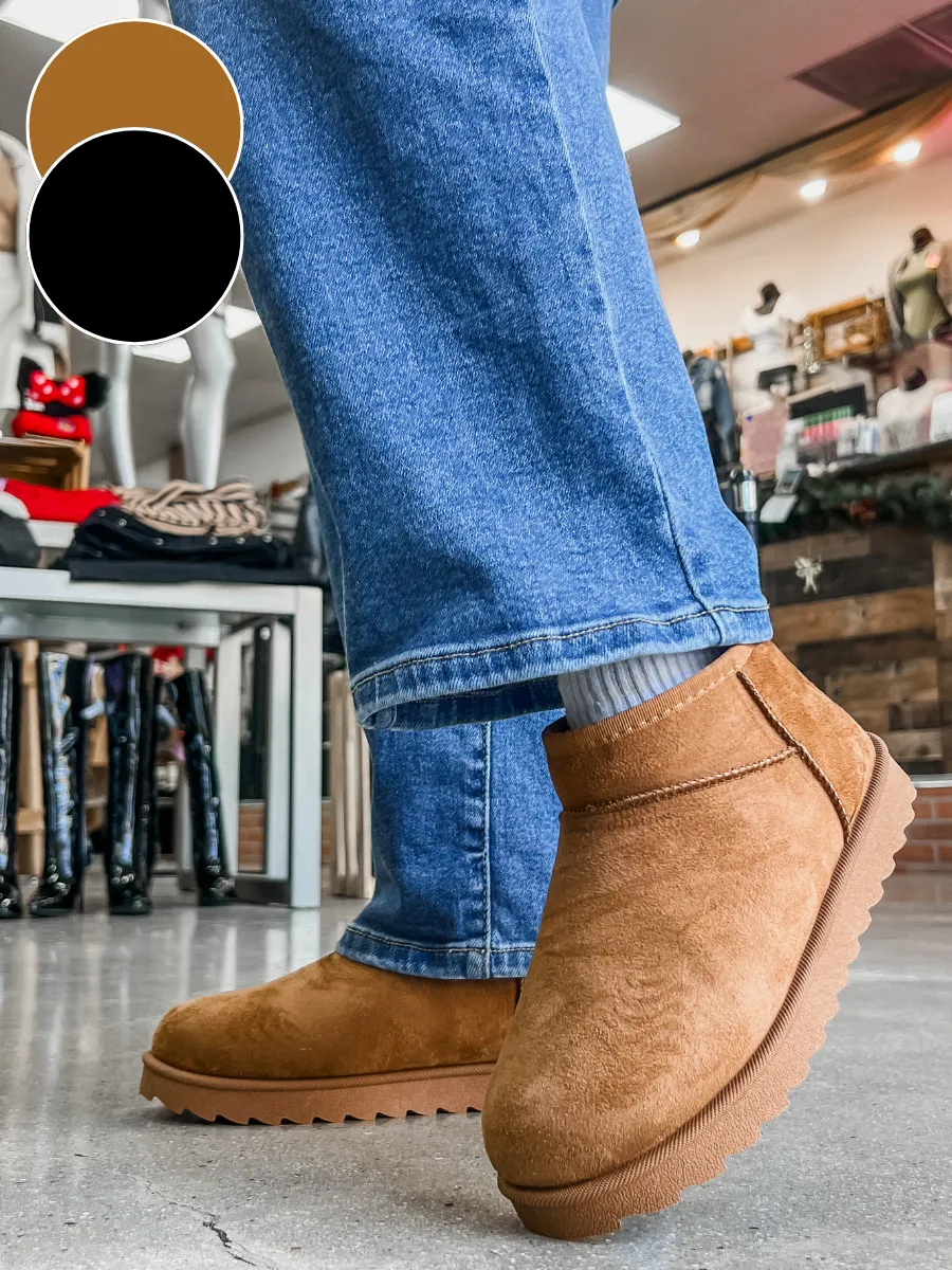 Melani Mini Suede Booties