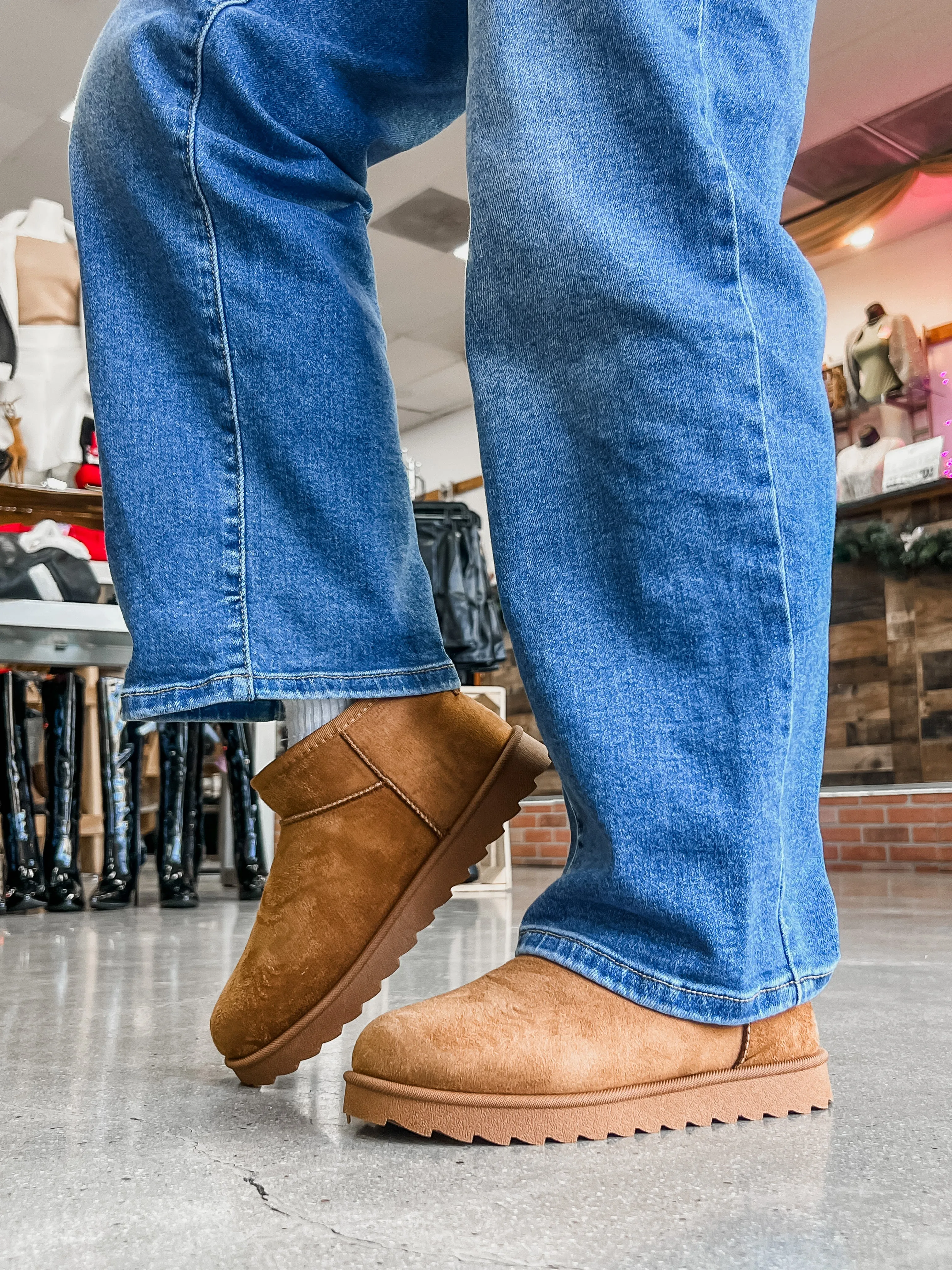 Melani Mini Suede Booties