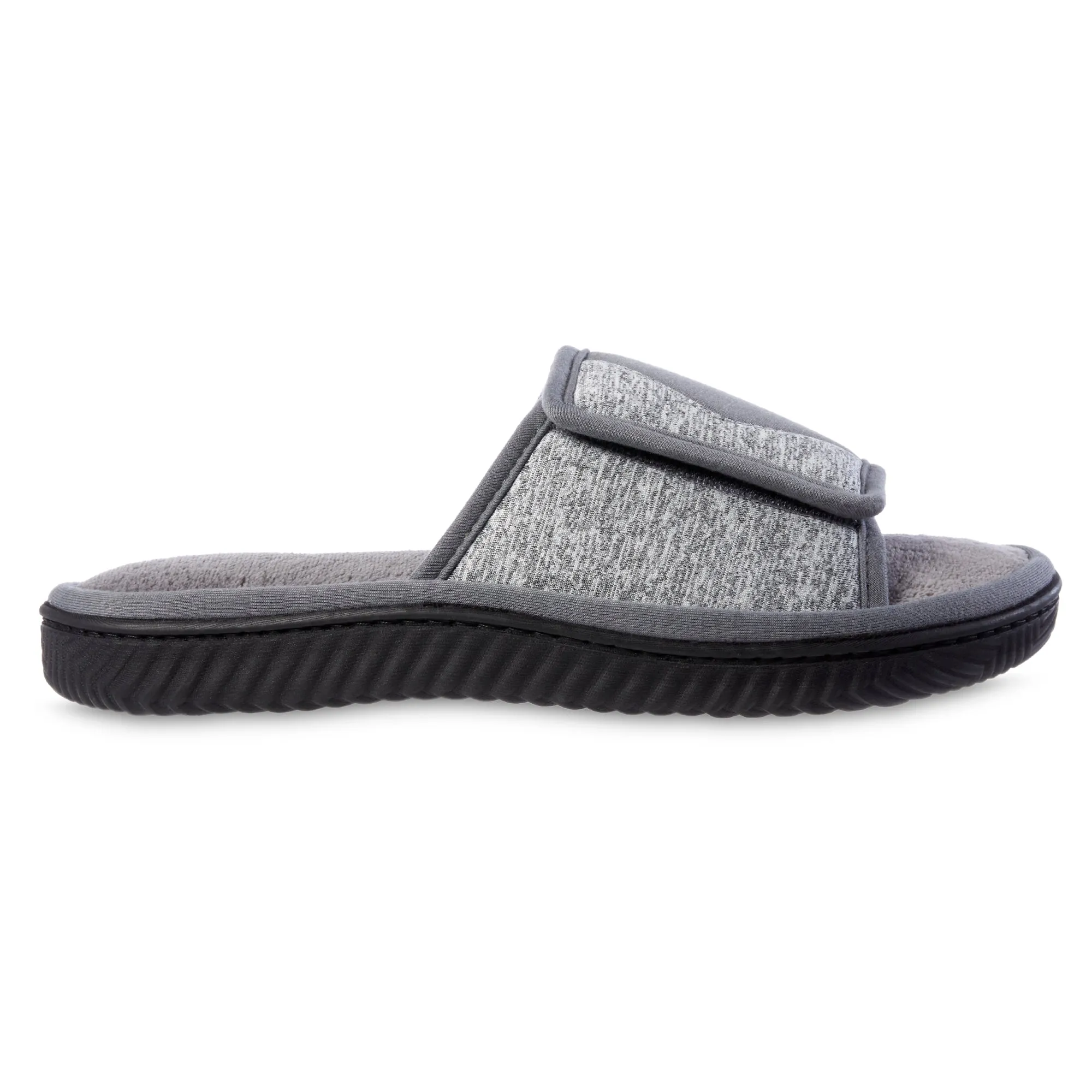 Men's Miles Adjustable Slide Slippers with Sport Knit and Memory Foam