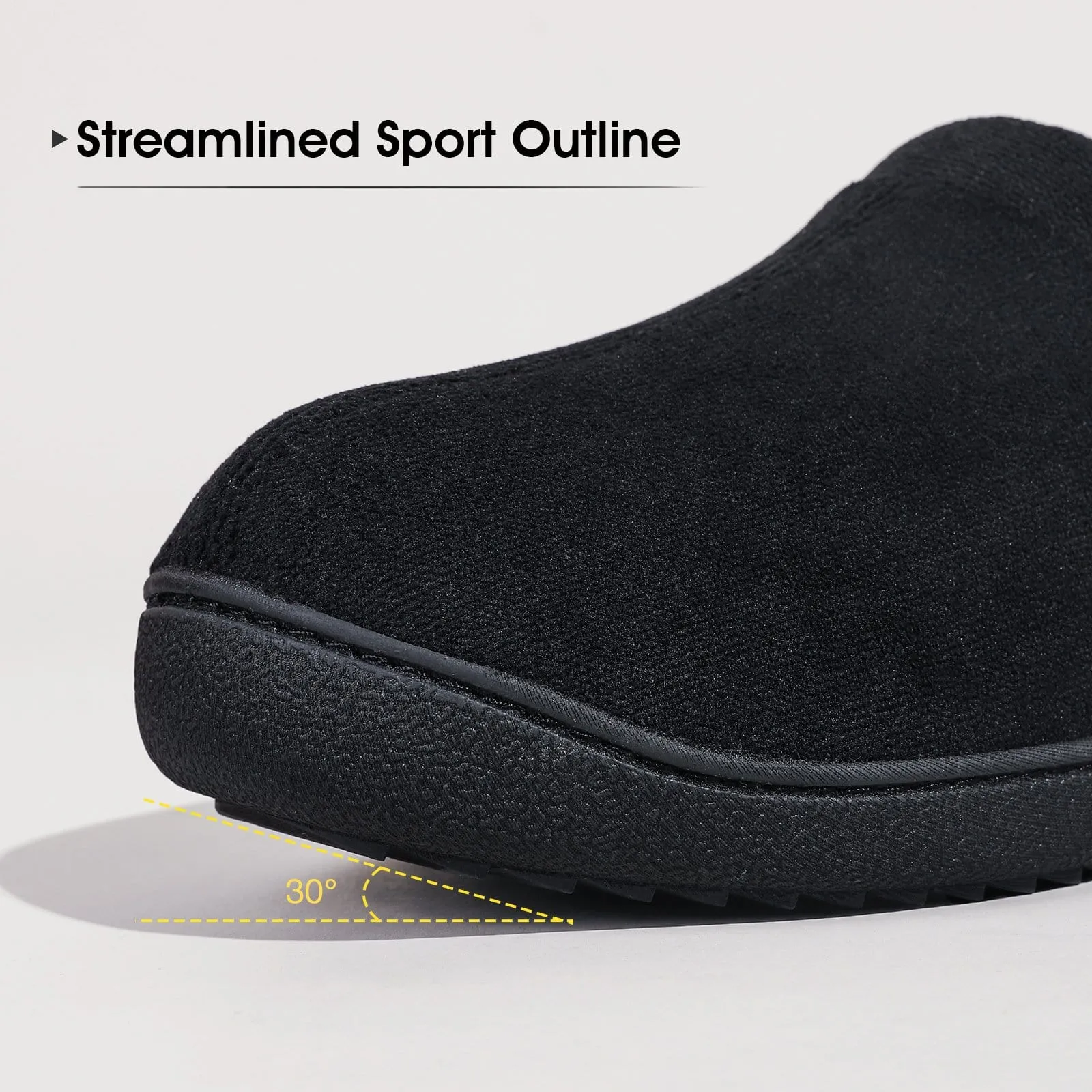 Men's  Wool-Like Knit Memory Foam Slippers