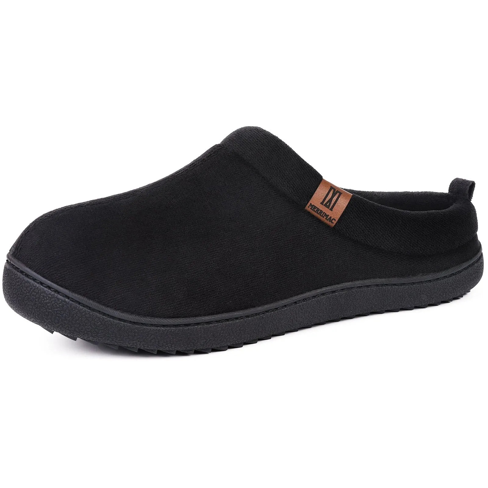 Men's  Wool-Like Knit Memory Foam Slippers