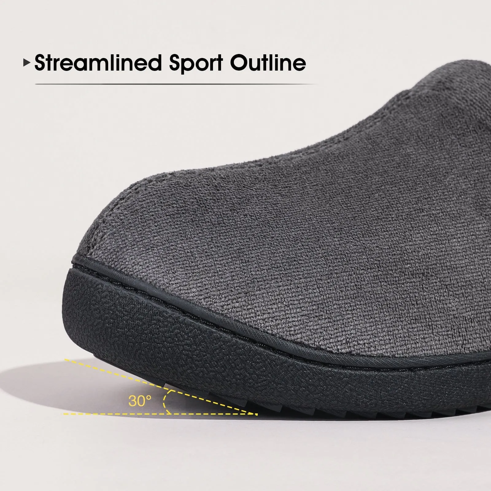 Men's  Wool-Like Knit Memory Foam Slippers