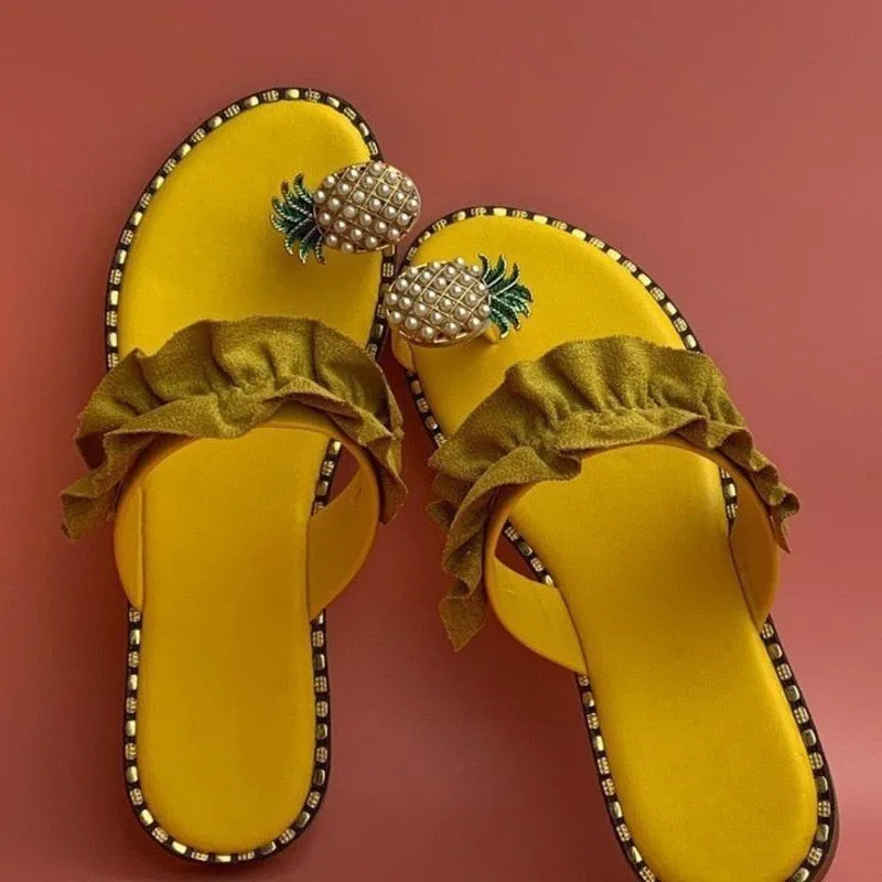 Pineapple Pearl Flat Toe