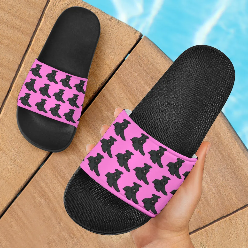 Schnauzer Slides - Pink