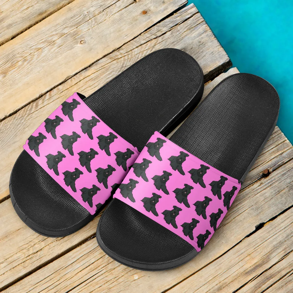 Schnauzer Slides - Pink