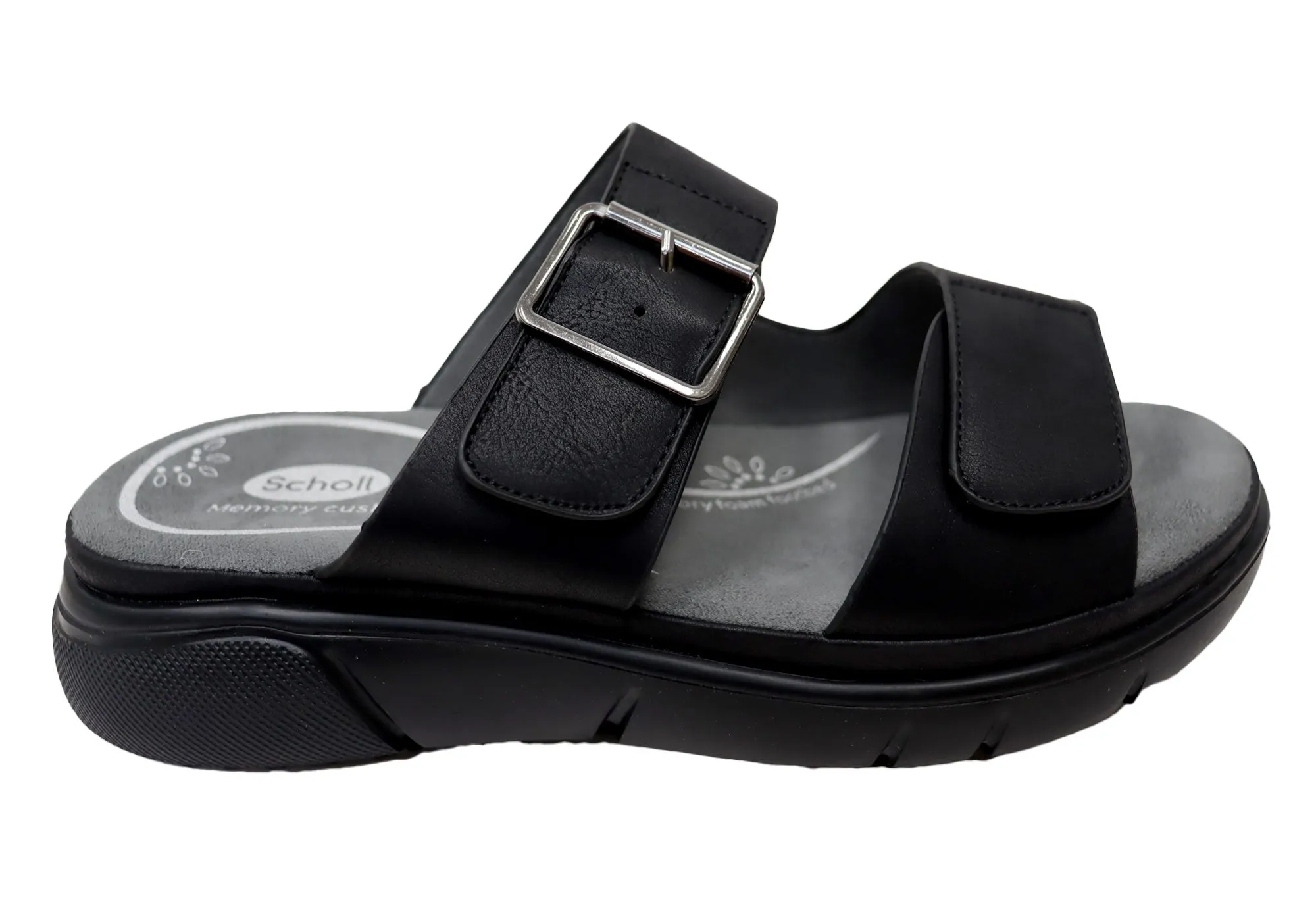 Scholl Orthaheel Rage Womens Comfortable Slides Sandals