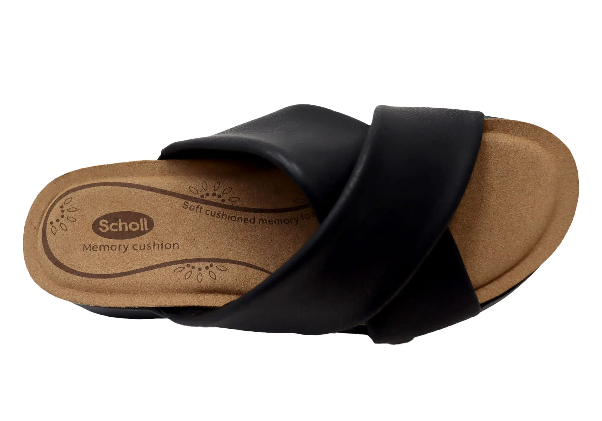 Scholl Orthaheel Tessa Womens Comfortable Slides Sandals