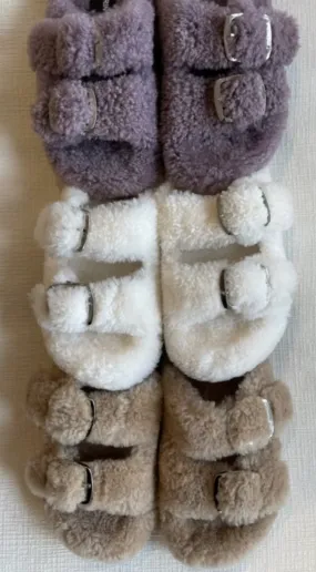 Shearling Slides