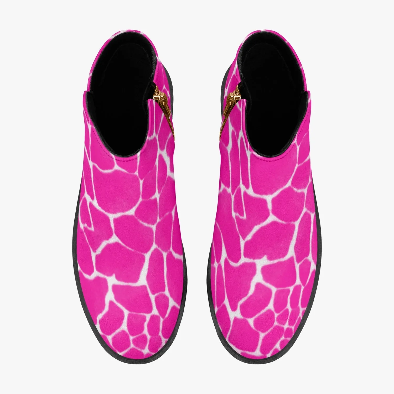 Sixty Eight 93 Logo White Boa Fuchsia Crème Suede Zipper Boots