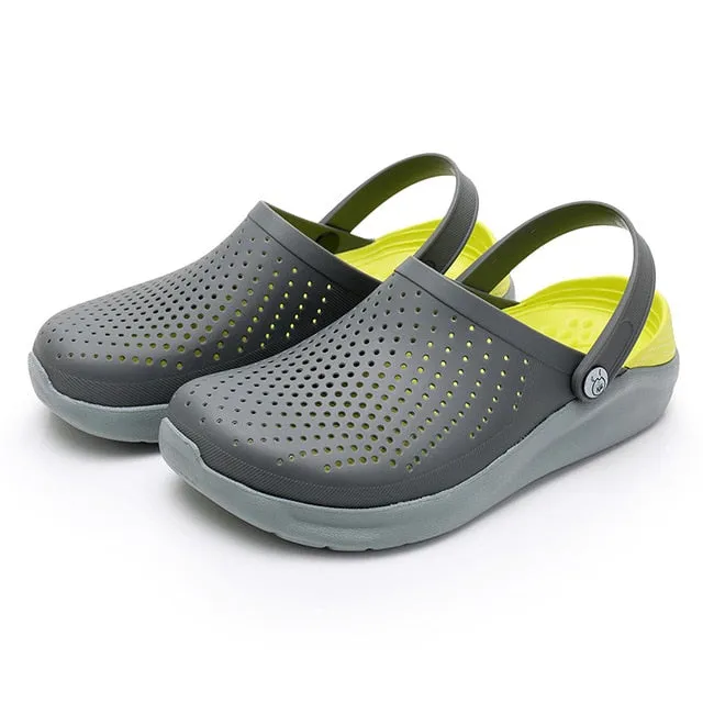 Women Mens Summer Casual Slippers Light Breathable Swimming Walking Beach Sports Flip Flops Soft Sandals Anti-slip Water Shoes