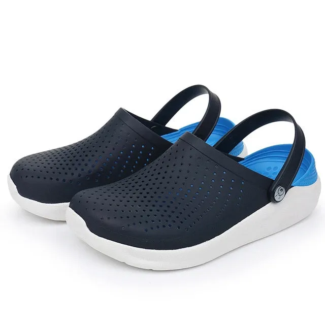 Women Mens Summer Casual Slippers Light Breathable Swimming Walking Beach Sports Flip Flops Soft Sandals Anti-slip Water Shoes